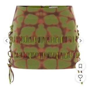 With Jean Multi-Color Mini Skirt